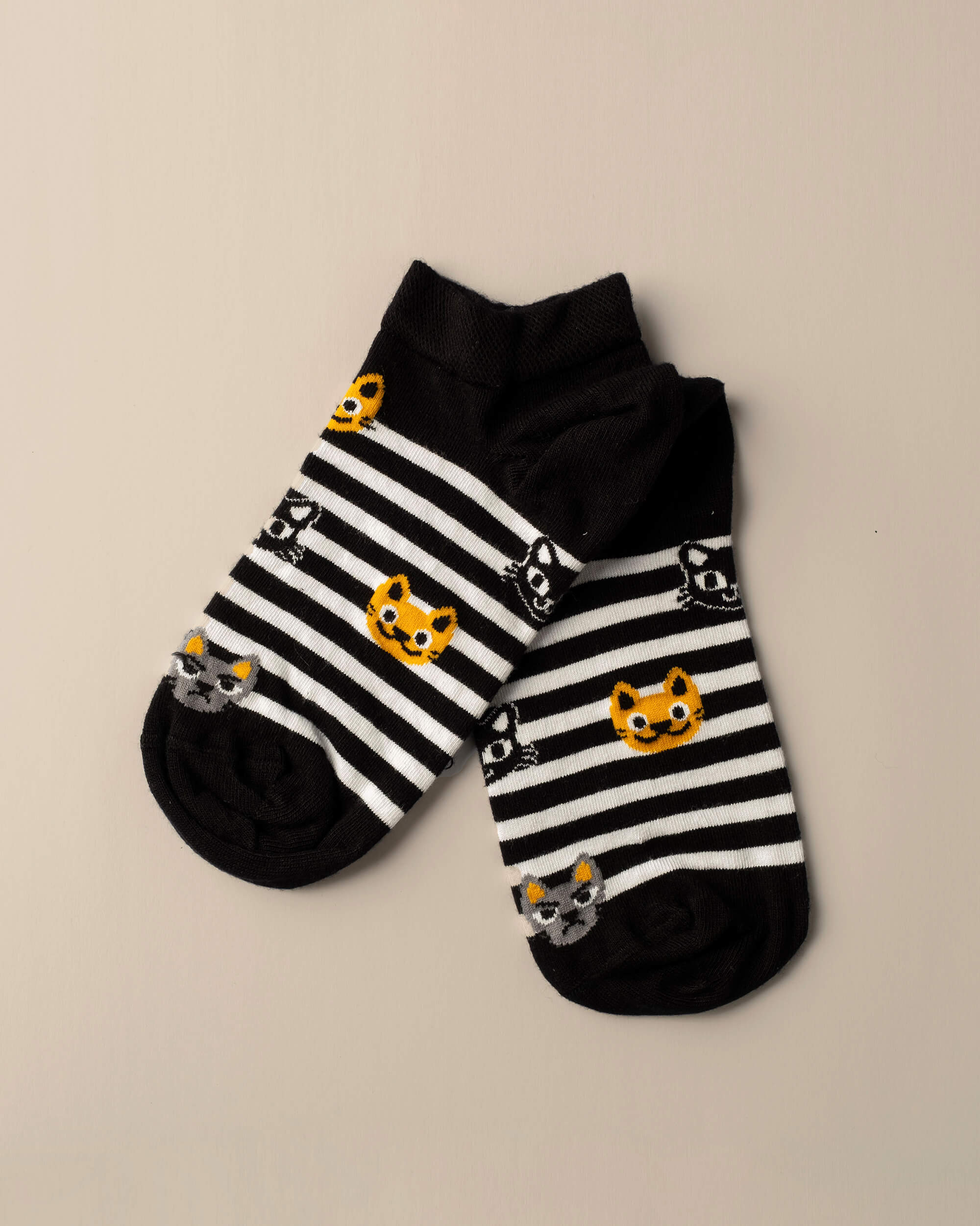 Stripe Meow · Ankle Sock