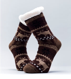 HOMESOCKS BROWN/CIGAR