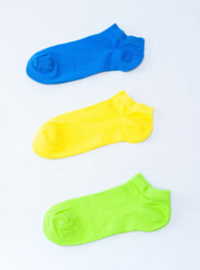 ANKLE SOCKS 3 PAIRS ASSORTMENT FLUO